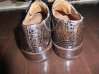 David Eden Mens Crocodile Leather Lace Up Oxford Dress Shoes Split Toe Size 10 — photo 5
