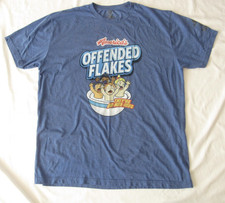 Men America Offended Flakes They're Ob-Nox-Ious T-Shirt Sz 2X (Made in USA)MT889