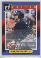 2014 Donruss The Rookies Box Set Signatures Series Garin Cecchini #49 Auto 2f4
