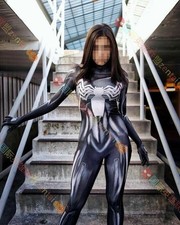 Female Venom Spider-woman Cosplay Costume Halloween Cosplay Tight Jumpsuit Suit