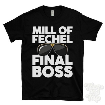 MILL OF FECHEL FINAL BOSS T-SHIRT lustiges Weihnachtsgeschenk aberdeenshire udny grün