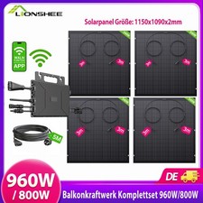 Balkonkraftwerk 960W- neuester 800 Watt Wechselrichter- Solaranlage …