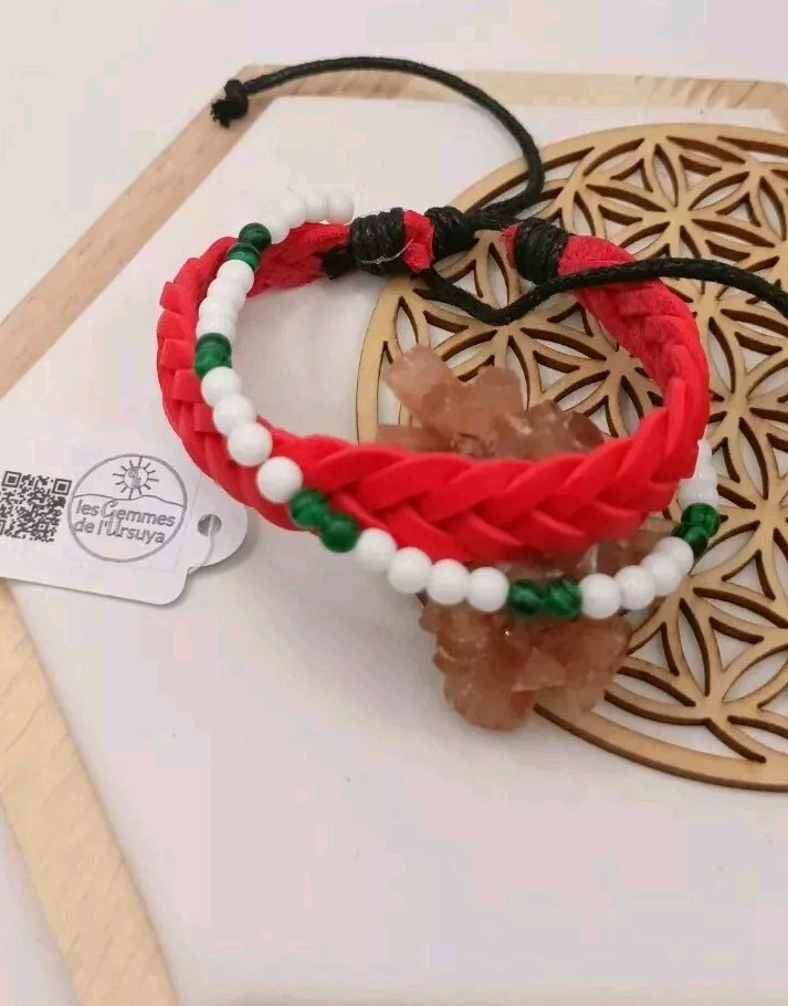 Bracelet malachite et onyx en cuir ajustable à porter au quotidien pour un style bohème chic