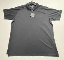 Eddie Bauer Resolution Pro Polo Shirt Mens Large Black UPF50 Performance
