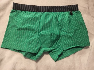 Bruno Banani 'Everglades' Mens Boxer Short - Size M / 32in - Black & Green - NWT