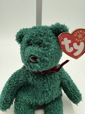 Ty Beanie Babies Holiday Teddy Bear Plush 2001 Green Christmas Plush Stuffed Toy