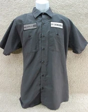 Red-Kap Shelby America Inc Button-Down Shirt Gray size Large