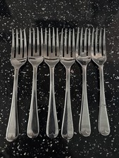 Savoy Firth Stainless Steel Cake Dessert Forks Set Of 6