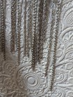 Vtg Chico's Silver+Suede Leather Fringe Cleopatra Bib Necklace Western Statement — photo 7