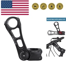 Adjustable MTB Stem 31.8mm 70 Degree - 90/110/145mm Bike Stem Riser for Handl...