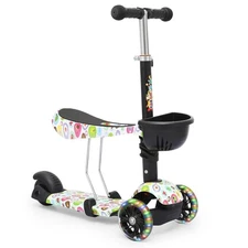MADOG Toddler 3-Wheel Mini Scooters for Kids 3-5, 2-in-1 Height Adjustable Boys