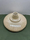 14" Vtg Art Deco Gold Lustre on Milk Glass Torchiere Floor Lamp Shade Original