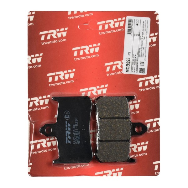 Trw Bremsbelag Organisch (FüR: Honda Cbr 900 Rr Fireblade SC28 92-95 Vorne )-image