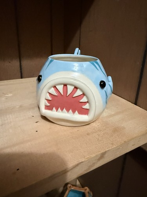 #ad Ugli Mug Tiger Shark Tiki Mug Rare Sold Out $399.00
