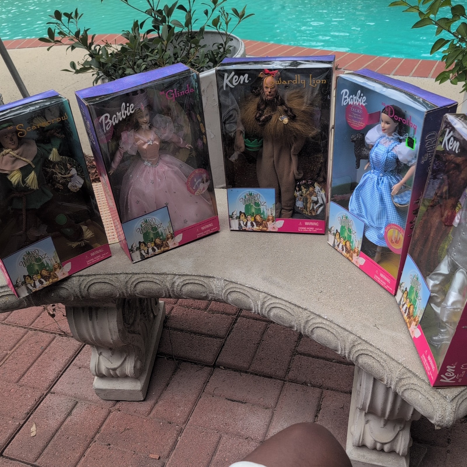 Mattel 1999 The Wizard of Oz Barbie Collection Complete Set