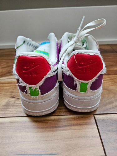 Nike Air Force 1 LX Tear Away White 2020, Size 8.5 US CJ1650-100 - USED GOOD - Picture 2 of 5