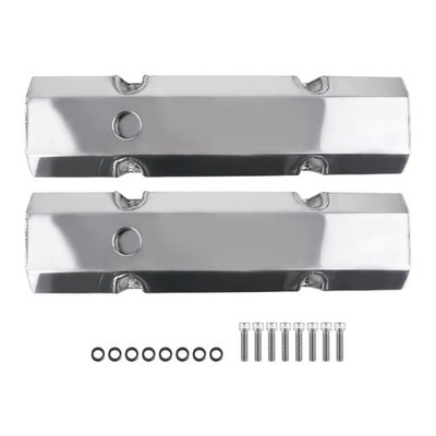 1pair Fabricated Aluminum Tall Valve Covers For Small Block Chevy 283 305 V8