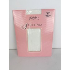 Vintage Frederick's of Hollywood ultrasheer stretch stockings White Size P/S