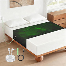 Grounding Sheets, Grounding Mat for Bed 90 Cotton 10 Pure Silver Fiber Grounde