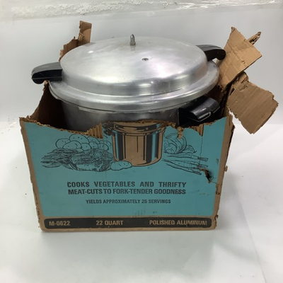 #ad #ad Mirro Matic 22 qt Aluminum Speed Pressure Cooker Canner*M 0622 *Missing Regulato $134.89