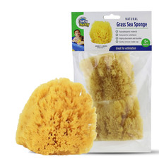Baby Buddy Natural Baby Bath Sponge 4In Soft Grass Sea Sponge Soft On Babys