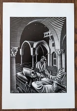MC Escher "Dream (Mantis Religiosa)" 1935 11" x 16" Poster Art Print for Framing