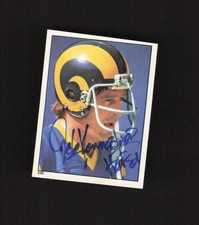 Jack Youngblood Autograph Signed 1981 Topps Stickers Rams