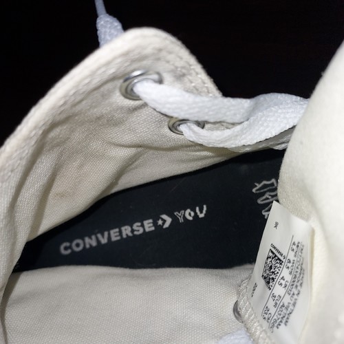 CONVERSE Sneakers donna 6,5M plateau alte stringate Chuck Taylor bianche - Foto 15 di 18
