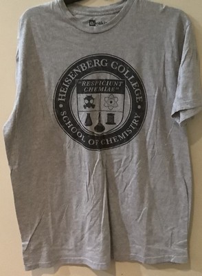 Breaking Bad Mens Graphic  Grey T-shirt Size XL