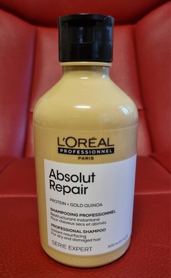 Loreal Serie Expert Absolut Repair Protein + Gold Quinoa Shampoo 10,1 Oz.