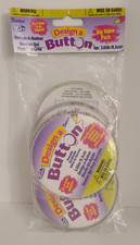 Darice Design-A-Button, 3.65", 6 pack, Clear Kid's Crafts 2406-39BV  NEW