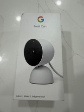 Google Indoor Nest Security Cam 1080p (Wired) 2nd Generation Snow White Open Box