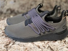 NEW Size 9 Adidas Mens Lite Racer Adapt 3.0 Black Gray Running Shoes Sneakers