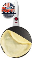 Crepera inalámbrica, plato antiadherente, base eléctrica, espátula para masa US