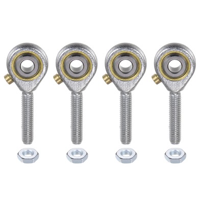 4pcs POSB3 Male Rod End Bearing 3/16'' Bore and #10-32 Right Hand Thread