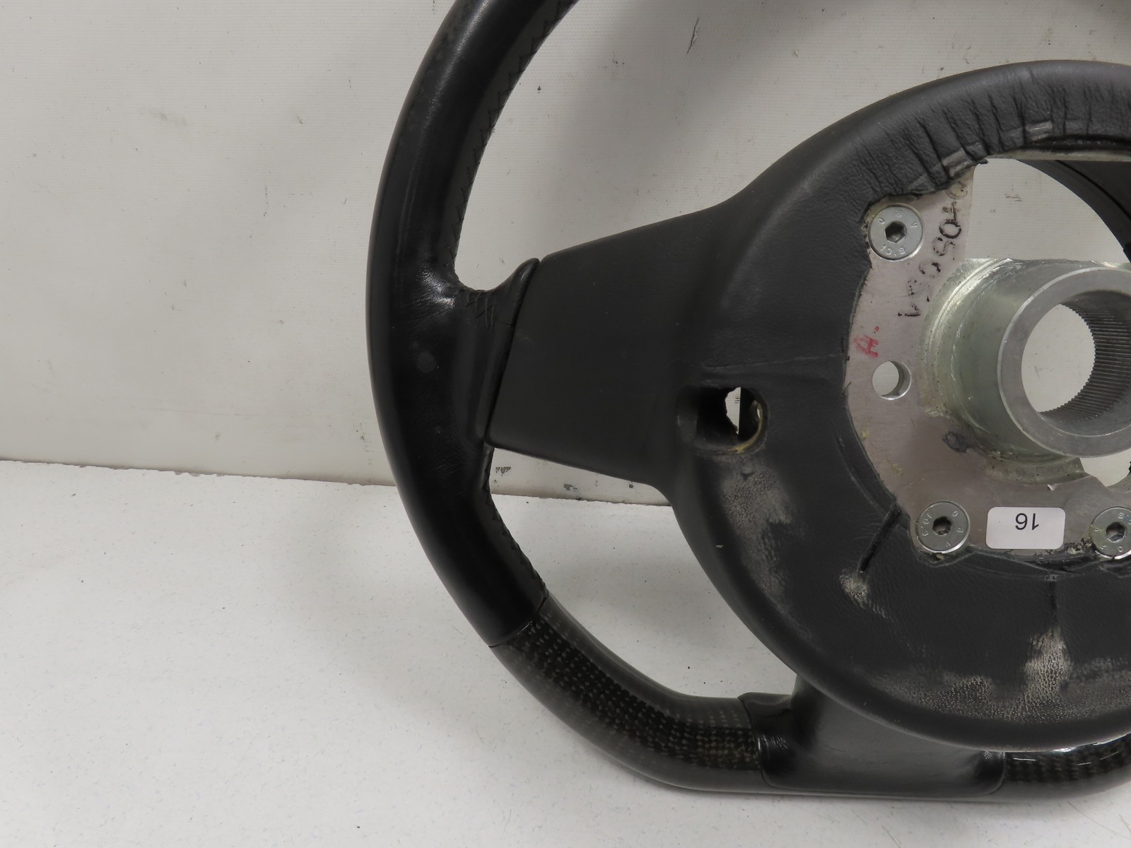 06 Lamborghini Gallardo #1310 Steering Wheel OEM 3-Spoke Carbon Fiber 400419091