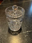Waterford Crystal Lismore Jam Jelly Honey Condiment Jar Vintage  with Lid