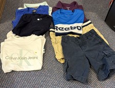 9 Boys Summer Shirts and Shorts Lot - Sz 6t - Calvin Klein, Reebok, Lands End