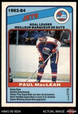 1984 O-Pee-Chee #371 Paul MacLean Jets 7 - NM