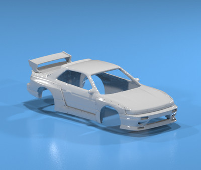 Pandem Style Wide Body Kit for Hot Wheels Nissan Silvia S13 - Resin - 3d Printed