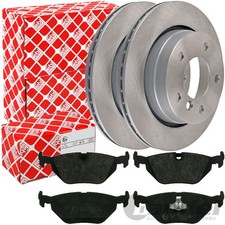 febi BREMSSCHEIBEN 276mm Belüftet + BELÄGE HINTEN passend für BMW 3er E36 E46