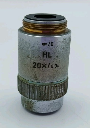 Leitz Wetzlar Germany 569187 HL 20 X 0.30 Microscope Objective Eyepiece - Picture 4 of 7