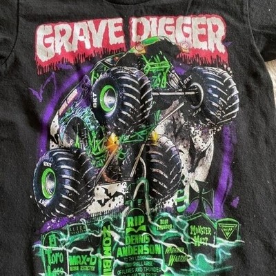 Rare Grave Digger Monster Truck Basic Black Unisex T shirt Men