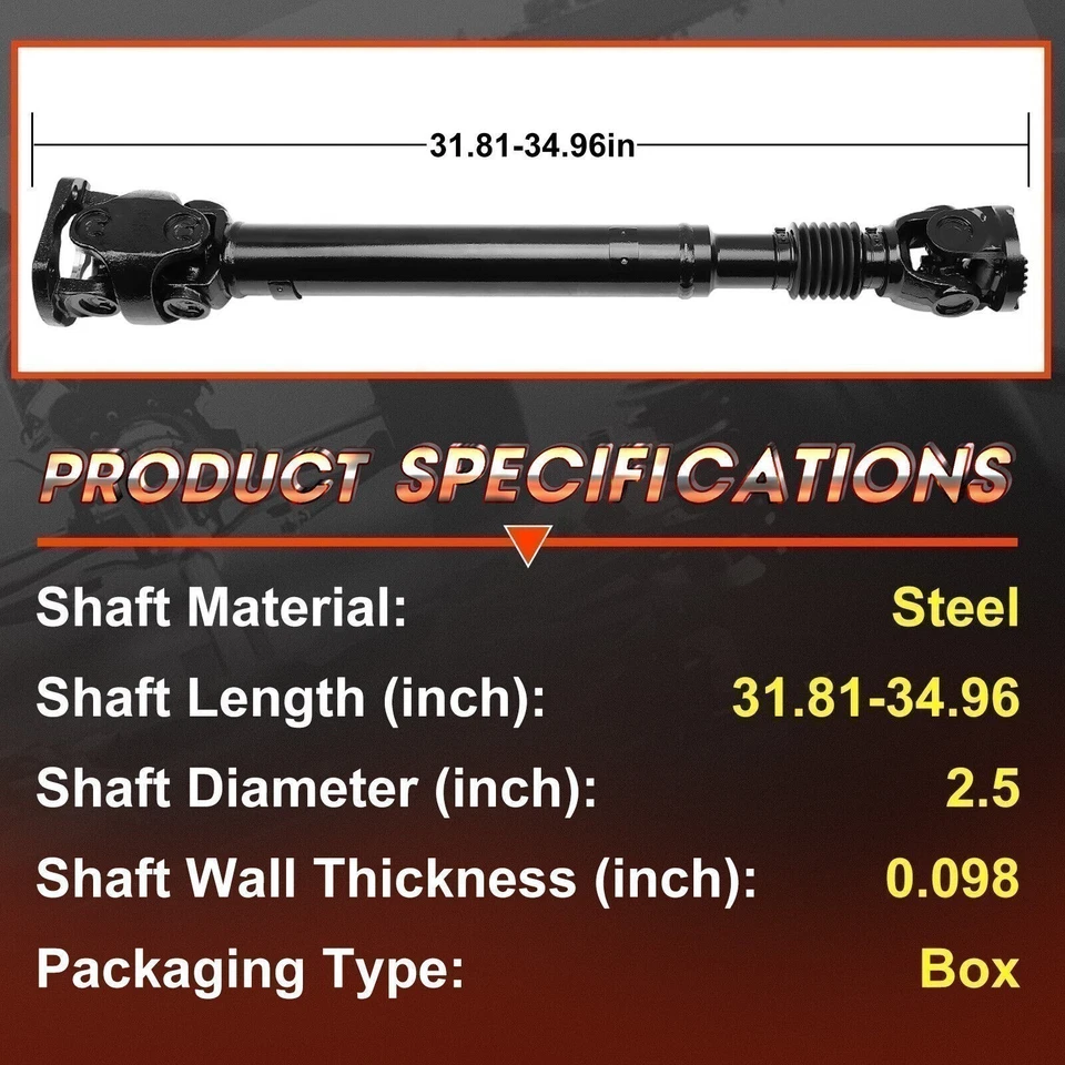 Front Drive Shaft Driveshaft For 2003-13 Dodge Ram 2500 3500 Diesel Auto 4WD US - Image 4 of 4