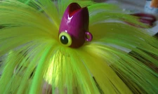 12oz Big Eye Parachute Jig, Ruby Lip, Striper Fishing,Trolling Lure,Color Choice