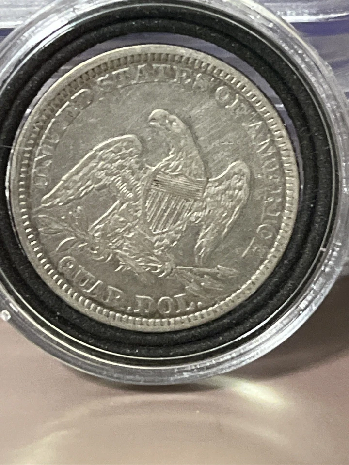 1859 Seated Lib Qtr EX Nice Cond - Image 2 of 2