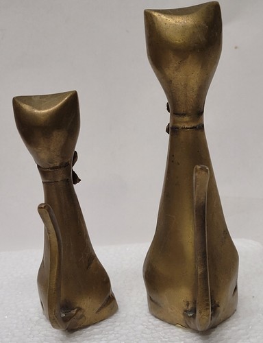 Pair Of WW II Era Ring Holders Siamese Cats with bow ties from Korea - Picture 8 of 12