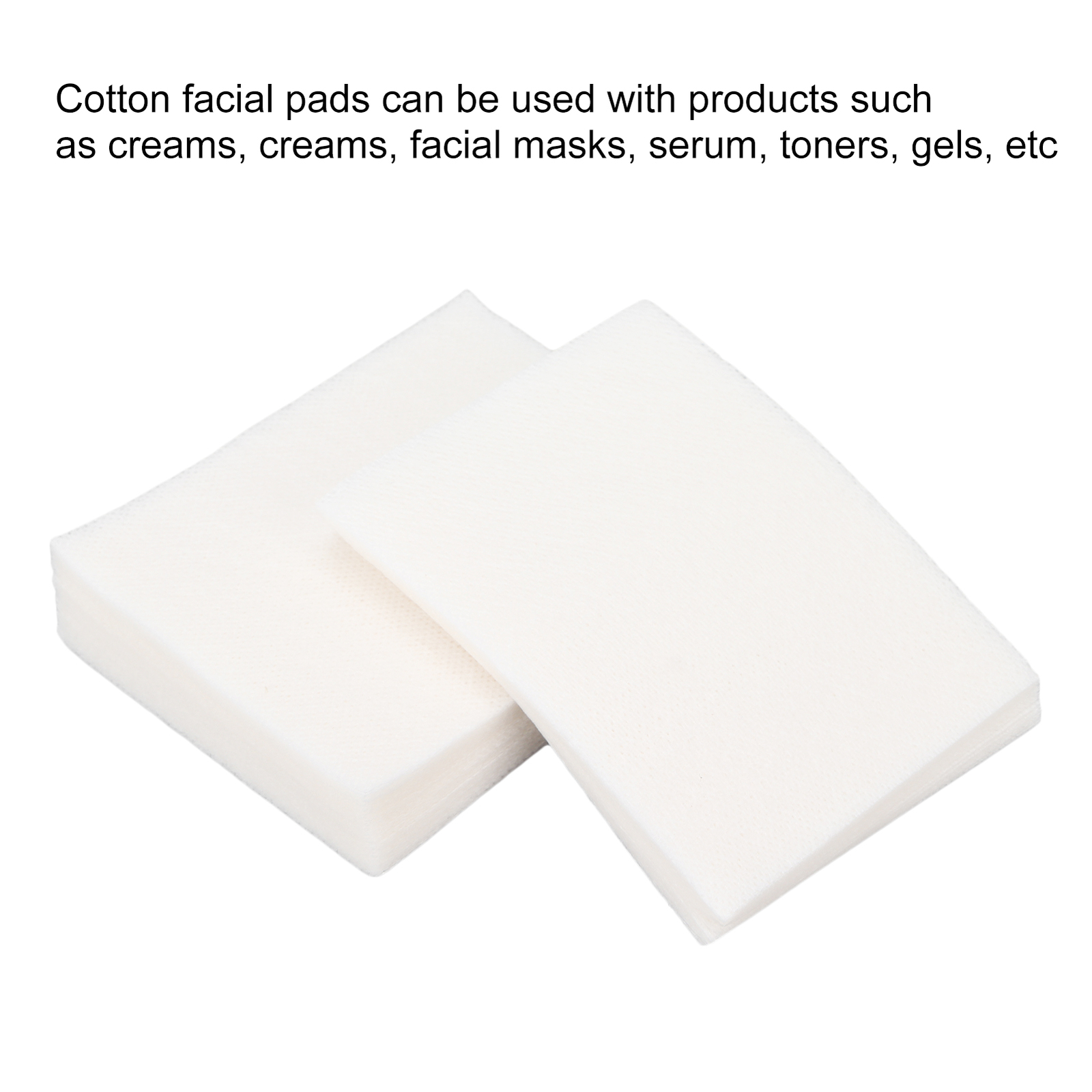 80pcs Facial Cleansing Cotton Pads Disposable Natural Facial Cotton