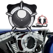 Chrome Clear Air Cleaner Kit For Harley Street Road Glide Ultra Custom Special