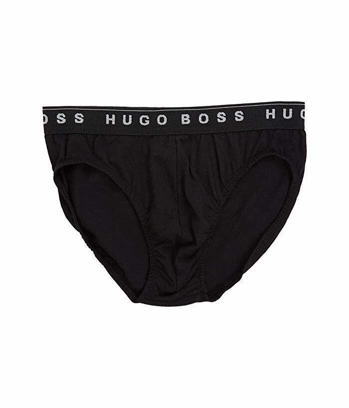 Boss Hugo  L56315 Boss Mens Pure Cotton Briefs in Multi  Size M - Image 3 of 4